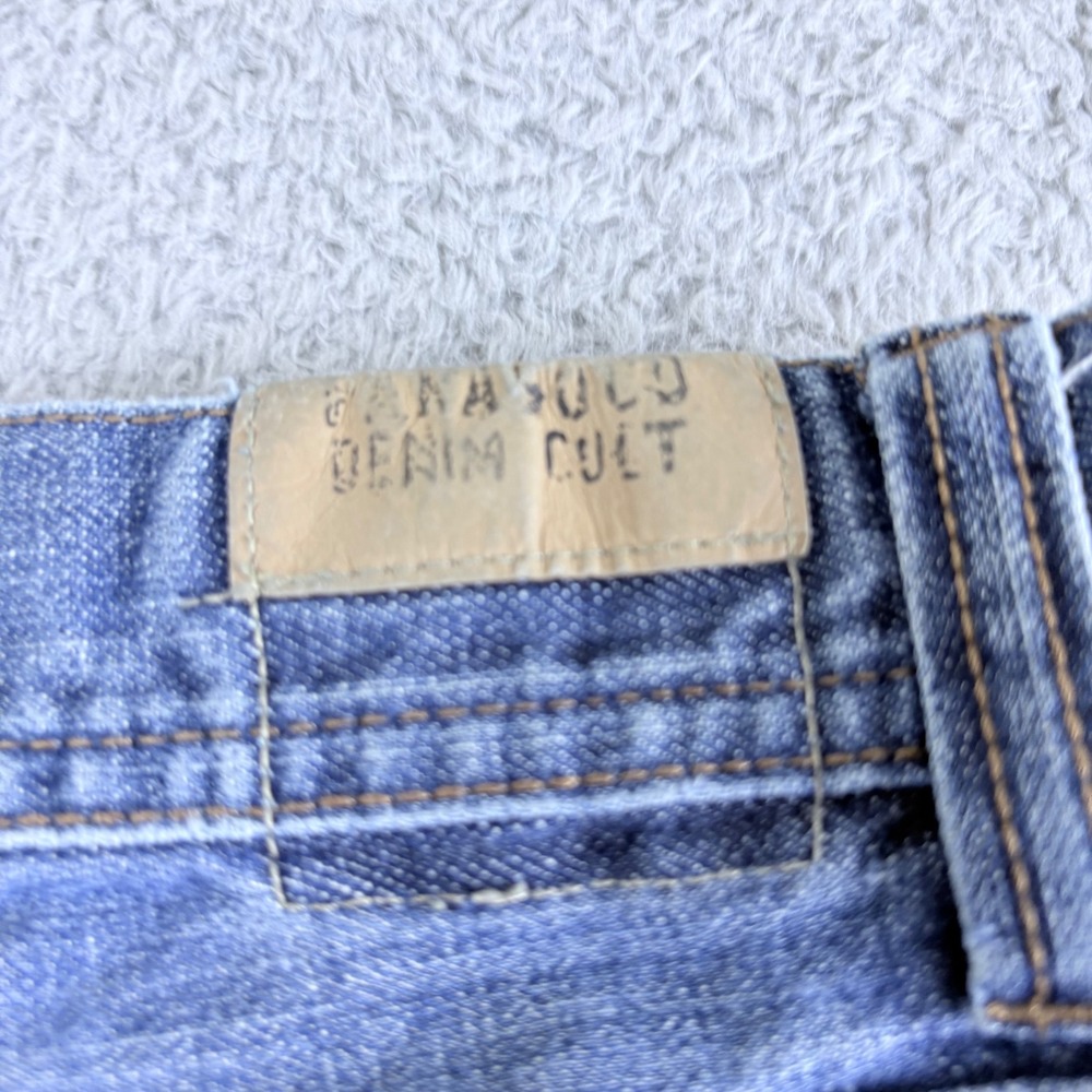Parasuco Denim Cult Straight Leg Jeans Women 32 Blue Distressed Y2K Vintage - Picture 7 of 16